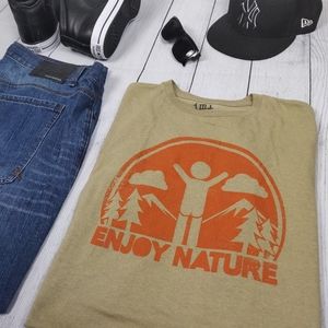 iml Mens Tshirt Enjoy Nature Tan Orange 2XL